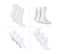 IOMI 12 Pack Diabetic Socks All Year Round Bundle - 9-11 UK - White