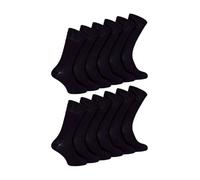 IOMI 12 Pair Mens Diabetic Bamboo Wide Seamless Socks with Gentle Grip Top