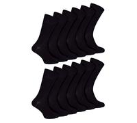 IOMI - Mens Extra Wide Seamless Diabetic Bamboo Socks |12 Pair Non Elastic Socks