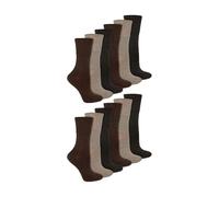 IOMI 12 Pk Ladies Diabetic Bamboo Extra Wide Seamless Non Elastic Top Socks