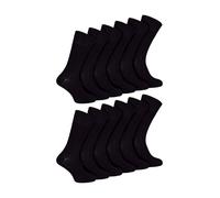 IOMI 2 Pack Mens Diabetic Bamboo Extra Wide NON ELASTIC Socks - 6-11 UK - Black