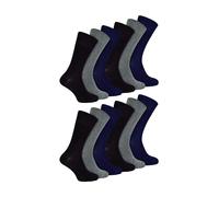 IOMI 2 Pack Mens Diabetic Bamboo Extra Wide NON ELASTIC Socks - 6-11 UK - BNG