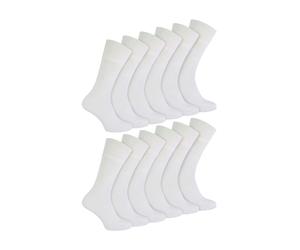 IOMI 2 Pack Mens Diabetic Bamboo Extra Wide NON ELASTIC Socks - 6-11 UK - White