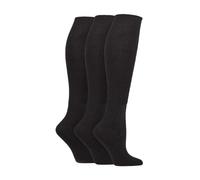 IOMI 3 Pack Long Knee High Extra Wide Diabetic Bamboo Socks Swollen Legs