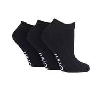 IOMI - 3 Pairs Extra Wide Loose Cotton Trainer Diabetic Socks for Swollen Ankles