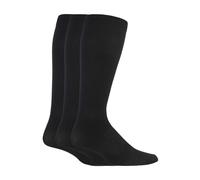 IOMI 3 Pair Multipack Mens Flight Socks Graduated Compressions Socks for Swollen Feet | DVT Socks for Travel, Running Cycling (6-8.5, Black)