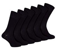 IOMI - 6 Pack Mens Diabetic Bamboo Socks | Extra Wide Seamless Loose Non Elastic Socks