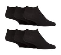 IOMI 6 Pairs Mens Diabetic Trainer Socks Cushioned Foot Wide Ankle Socks for Swollen Feet