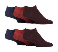 IOMI 6 Pairs Mens Diabetic Trainer Socks Cushioned Foot Wide Ankle Socks for Swollen Feet