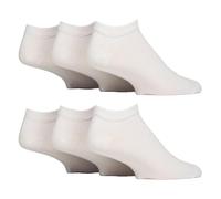 IOMI 6 Pairs Mens Diabetic Trainer Socks Cushioned Foot Wide Ankle Socks for Swollen Feet