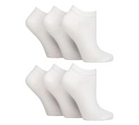 IOMI 6 Pairs Womens Diabetic Trainer Socks Extra Wide Ankle Socks for Swollen Feet