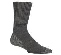 IOMI Diabetic Walking Socks for Men Cushioned Extra Wide Seamless Hiking Socks | Soft Top Merino Boot Socks (UK, Numeric, 6, 8, Regular, Regular, Charcoal)