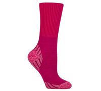 IOMI Diabetic Walking Socks for Men Cushioned Extra Wide Seamless Hiking Socks | Soft Top Merino Boot Socks (UK, Numeric, 4, 7, Regular, Regular, Pink)