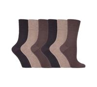 IOMI Footnurse - Ladies 6 pack loose non elastic diabetic socks with hand linked toe seams