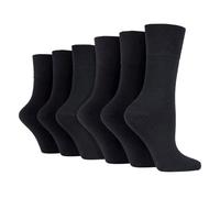 IOMI Footnurse - Ladies 6 pack loose non elastic diabetic socks with hand linked toe seams