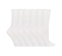 IOMI Footnurse - Ladies 6 Pair Multipack Non Elastic Diabetic Socks with Gentle Grip Wide Top 4-8