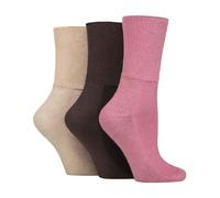 IOMI Footnurse - Mens 3pk Extra Wide Diabetic Bamboo Socks for Swollen Feet