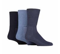 IOMI Footnurse - Mens 3pk Extra Wide Diabetic Bamboo Socks for Swollen Feet