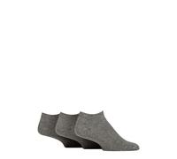 IOMI FootNurse Mens Diabetic Trainer Socks Cotton, Gentle Grip Top, Smooth Toe Seams, Plain, 6-11 & 12-14, 3 Pair