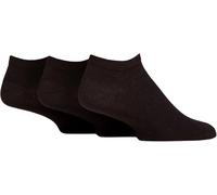 IOMI FootNurse Mens Diabetic Trainer Socks Cotton, Gentle Grip Top, Smooth Toe Seams, Plain, 6-11 & 12-14, 3 Pair