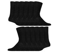 IOMI Mens 12 Pair Multipack Gentle Grip Top Diabetic Socks