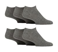 6 Pack Mens Diabetic Trainer Socks | Cushioned Foot Wide Ankle Socks