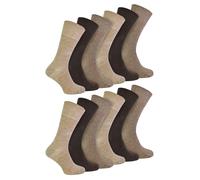 12 Pack Mens Diabetic Socks | IOMI | Wide Seamless Bamboo Non Binding Socks