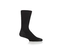 IOMI Mens/Ladies 1 Pair Footnurse Diabetic Walker Wool Boot Socks Black (as8, numeric, numeric_12, numeric_14, regular, regular)