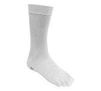 IOMI - Mens & Ladies Lightweight Cotton Toe Socks for Athletes Foot - White - Size 4-6.5
