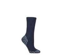 IOMI SOCKSHOP FootNurse Ladies Diabetic Merino Wool Boot Socks1 Pair Pack Size 4-8 Walking, Hiking, Trekking Outdoor Use (UK, Numeric, 4, 8, Regular, Regular, Navy)