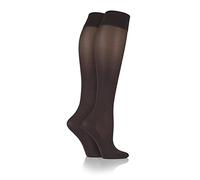 IOMI SOCKSHOP Footnurse Ladies Energising Compression Socks Pack of 2 Brown 4-7