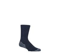 IOMI SOCKSHOP Footnurse Mens Diabetic Merino Wool Boot Socks 1 Pair Sizes 6-8.5,9-11,12-14 Walking, Hiking, Trekking, Outdoor Use (UK, Numeric, 9, 11, Regular, Regular, Navy)