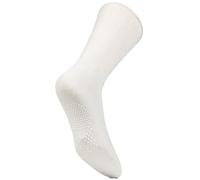 IOMI SOCKSHOP FootNurse Mens Slipper Socks for Diabetics,Smooth Toe Seams, Stretch, Gentle, 3 Pair Multipack White 9-11