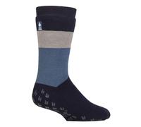 IOMI SOCKSHOP Heat Holders Socks - Raynaud's 3.1 TOG Warm Cosy Thermal Striped Anti Slip Socks for Ladies Size 4-8 Mens 6-11 Suitable for Diabetics in 1 Pair