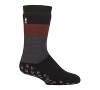 IOMI SOCKSHOP Heat Holders Socks - Raynaud's 3.1 TOG Warm Cosy Thermal Striped Anti Slip Socks for Ladies Size 4-8 Mens 6-11 Suitable for Diabetics in 1 Pair