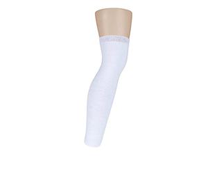 IOMI SOCKSHOP Mens and Ladies Prosthetic Socks for Below the Knee Amputees 6 Pack White 45cm Length