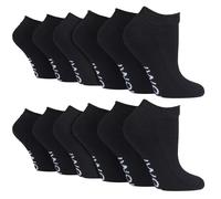 IOMI Unisex 12 Pair Multipack Diabetic Trainer Socks for Swollen Feet & Ankles