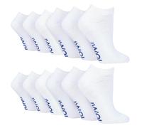 IOMI Unisex 12 Pair Multipack Diabetic Trainer Socks for Swollen Feet & Ankles