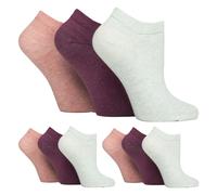 IOMI - Womens Extra Wide Diabetic Trainer Socks 9 Pack Non Elastic