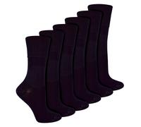 IOMI - Womens Extra Wide Seamless Diabetic Bamboo Socks 6 Pair Non Elastic Socks