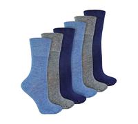IOMI - Womens Extra Wide Seamless Diabetic Bamboo Socks 6 Pair Non Elastic Socks