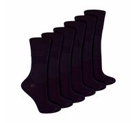IOMI - Womens Extra Wide Seamless Diabetic Bamboo Socks 6 Pair Non Elastic Socks