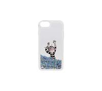 IOMIO Case for iPhone 7, iPhone 8 and iPhone SE Transparent with Glitter of La Volátil dancing