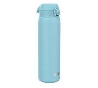 Ion 8 Lightweight 1 Litre Steel Water Bottle, Non-Insulated, Leak Proof, Easy To Open, Secure Lock, Dishwasher Safe, Flip Cover