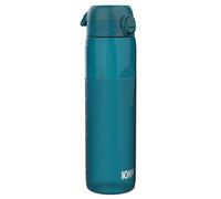 Ion8 1 Litre Water Bottle, Leak Proof, Flip Lid, Carry Handle, Rapid Hydration, Dishwasher Safe, BPA Free, Contoured Grip, Ideal for Travel, Gym & Activity, Recyclon, 32oz, Half Cut Deep Teal