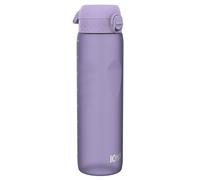 Ion8 1 Litre Water Bottle with Times to Drink, Leak Proof, Flip Lid, Carry Handle, Dishwasher Safe, BPA Free, Soft Touch Contoured Grip, Ideal for Gym, Health Fitness, 32 oz, White