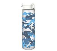 ION8 1 Litre Water Bottle, Leak Proof, Flip Lid, Carry Handle, Rapid Hydration, Dishwasher Safe, BPA Free, Contoured Grip, Ideal for Travel, Gym & Activity, Carbon Neutral Recyclon, 32 oz, Camouflage