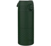 Ion8 Insulated Travel Mug, Leak Proof, Triple Lock Secure, Spill-Free in Transit, Hygienic Cover, Easy-to-Clean, Perfect On-The-Go, Dark Green, Stainless Steel
