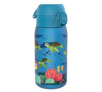 Ion8 Kids Water Bottles, 350ml/12oz, BPA Free, Leakproof, Dishwasher Safe, Easy Open, Secure Lock, Small Boys & Girls Water Bottle,Kids Drinks Bottle for Spill-free Drinking, Blue, Sea Turtle