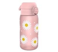 ION8 Kids Water Bottles, 350ml/12oz, BPA Free, Leakproof, Dishwasher Safe, Easy Open, Secure Lock, Small Boys & Girls Water Bottle,Kids Drinks Bottle for Spill-Free Drinking, Rose, Daisy
